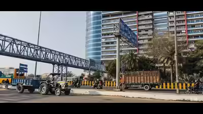 Foot bridge at Greater Noida West’s busiest intersection to open this month | Noida News - The Times of India